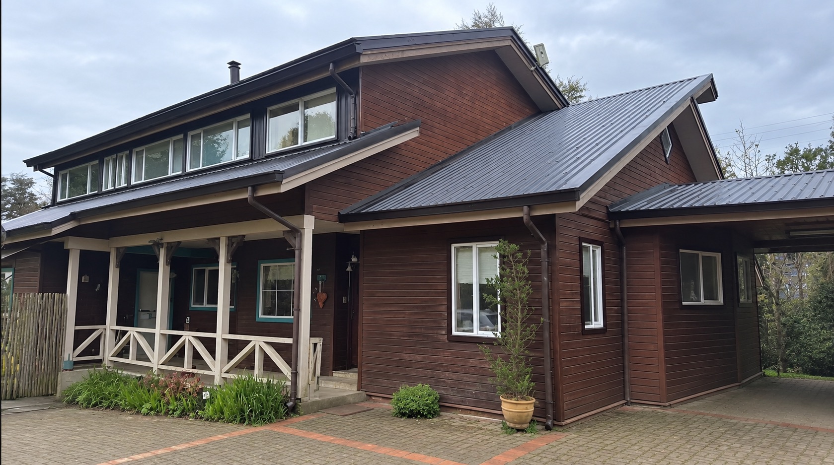 Casa con cubierta metálica CoverChile